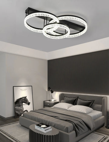 Lustra LED Betsy 240 W Cu Telecomanda, Dimabila, Negru