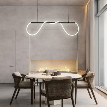 Lustra LED Bibi 35 W Cu Telecomanda, Dimabila, Negru