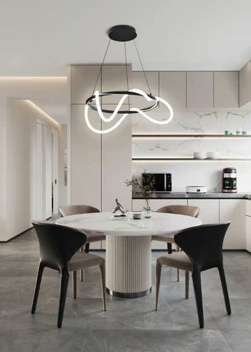 Lustra LED Brigi 65 W Cu Telecomanda, Dimabila, Negru