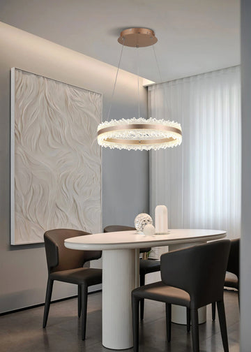 Lustra LED Cassie 144 W Cu Telecomanda, Dimabila, Maro