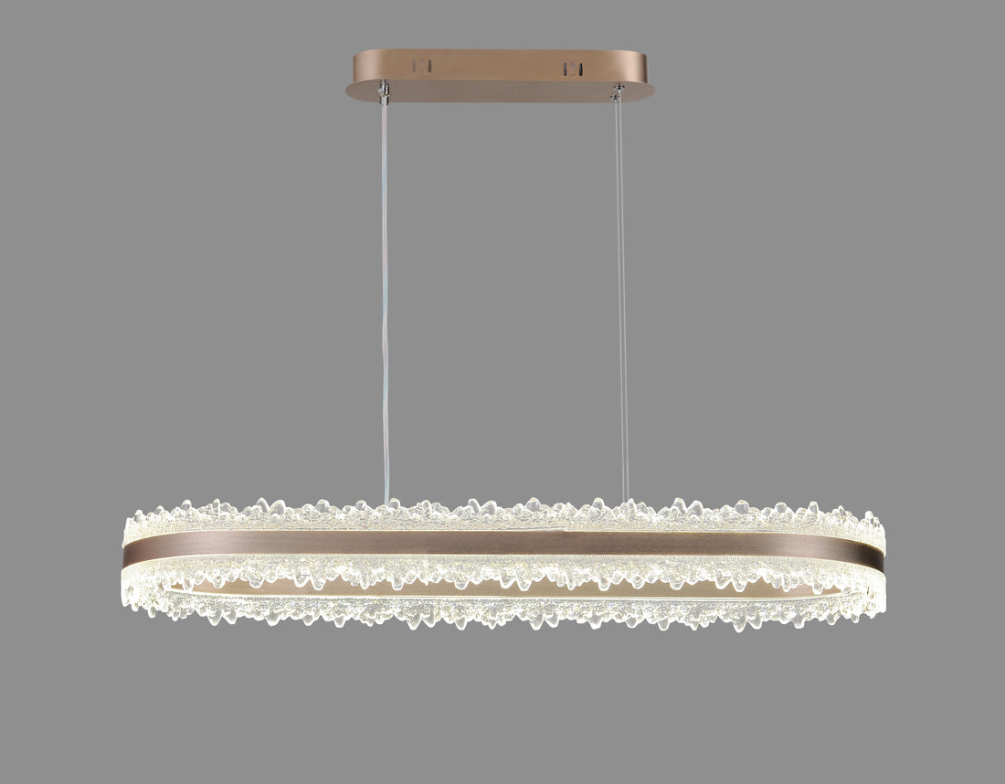 Lustra LED Carolyn 200 W Cu Telecomanda, Dimabila, Maro