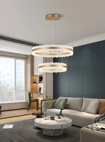 Lustra LED Cate 288 W Cu Telecomanda, Dimabila, Maro