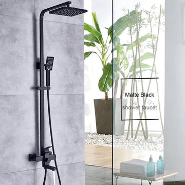 Coloana Dus Korman Technik, Inox HS007, Negru