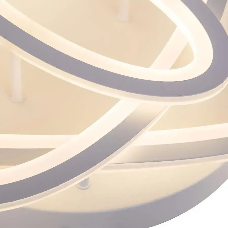 Lustra LED Zina 75 W, Cu Telecomanda, Dimabila, Alb