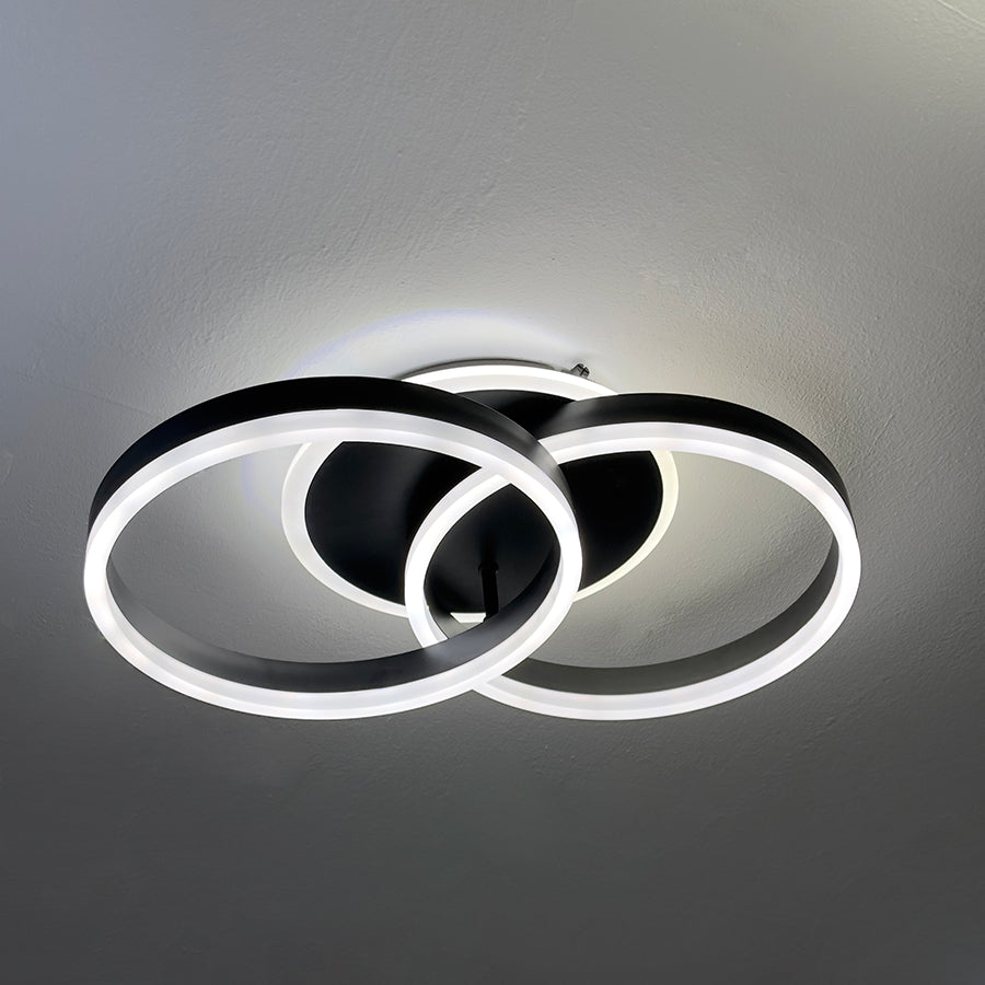 Lustra LED Jody 100 W Cu Telecomanda, Dimabila, Negru