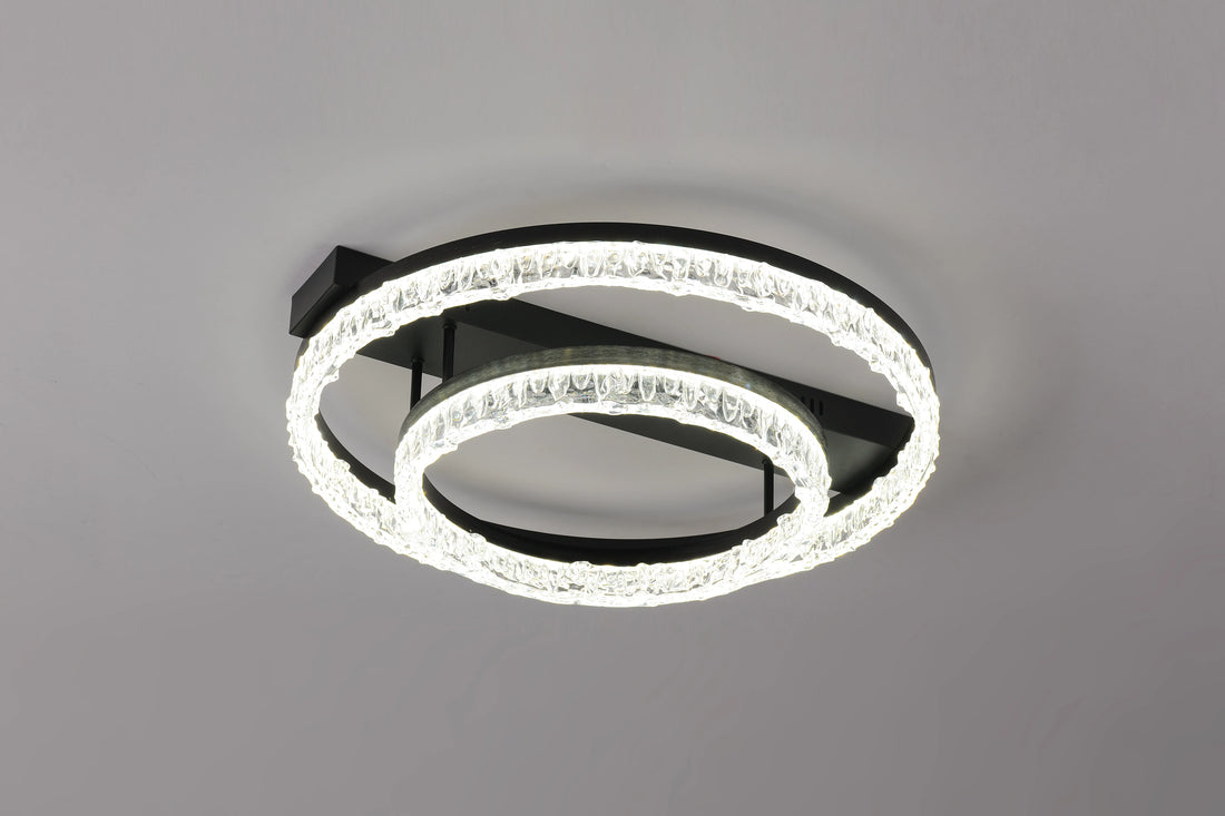 Lustra LED Blondie 144 W Cu Telecomanda, Dimabila, Negru