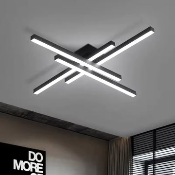 Lustra LED Evone 66 W, Cu Telecomanda, Dimabila, Negru