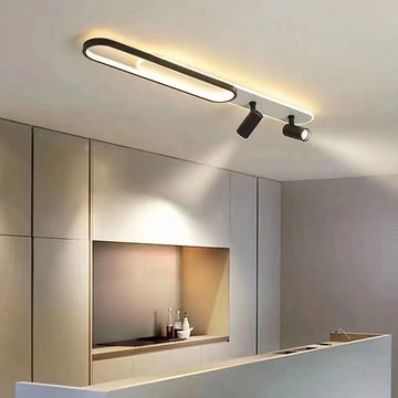 Lustra LED Carla 85 W, Negru