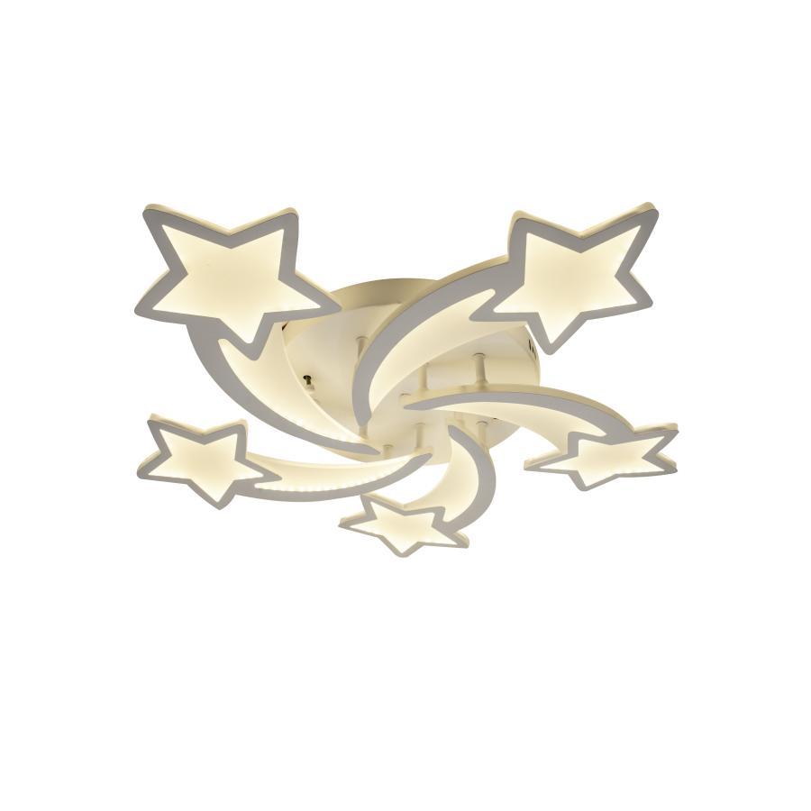 Lustra LED Star 110 W Cu Telecomanda, Dimabila, Alb