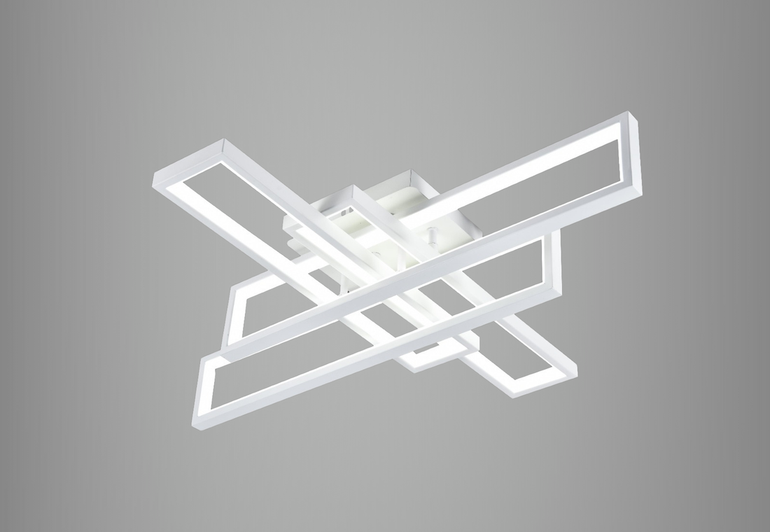 Lustra LED Aylin 192 W, Cu Telecomanda, Dimabila, Alb