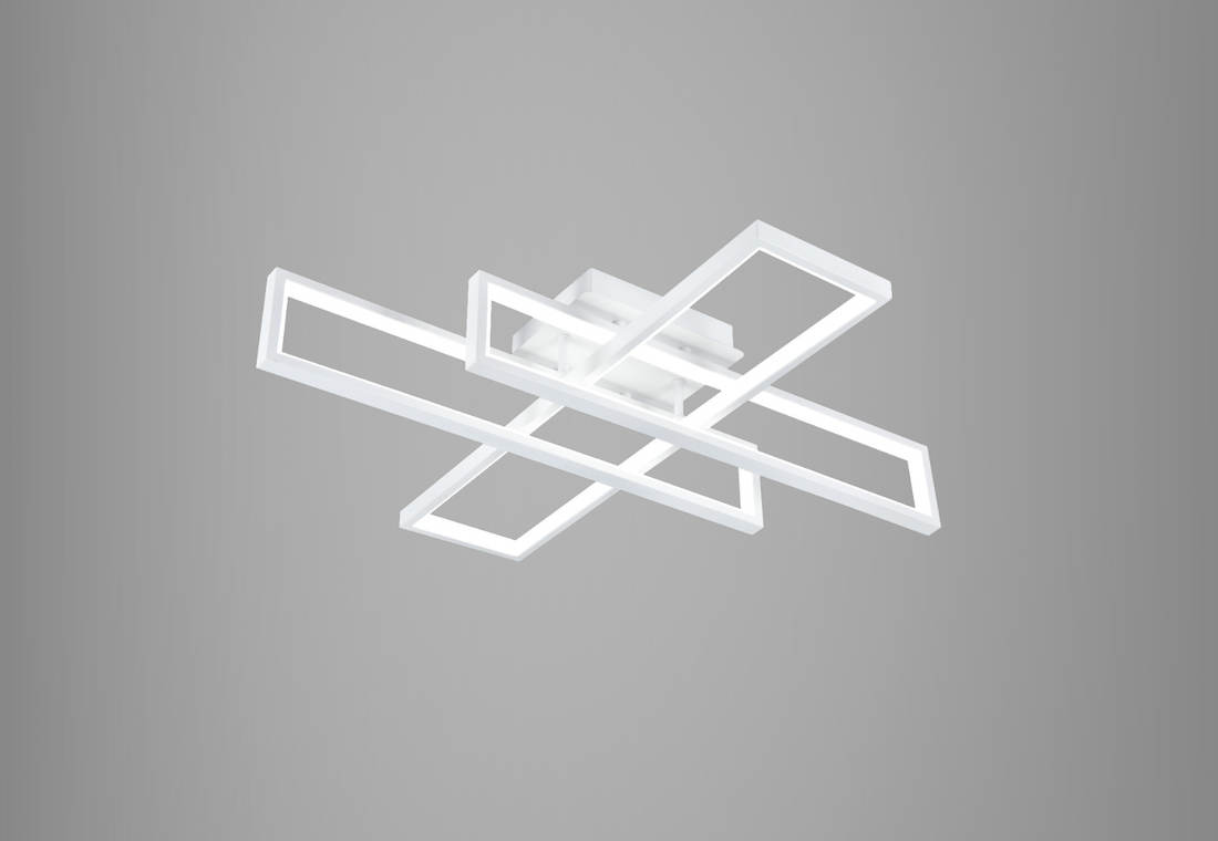 Lustra LED Jade 164 W, Cu Telecomanda, Dimabila, Alb
