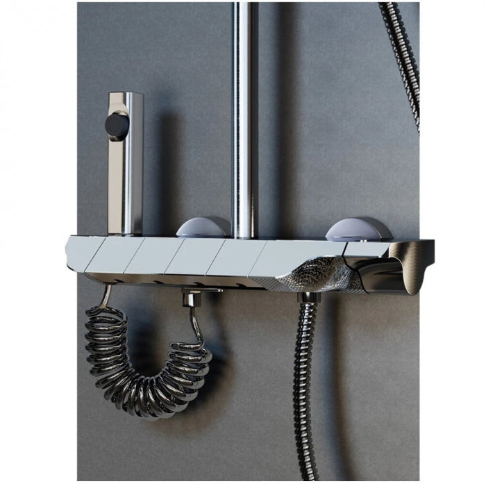 Coloana De Dus Smart Simplicity Cu Afisaj LCD Temperatura Negru