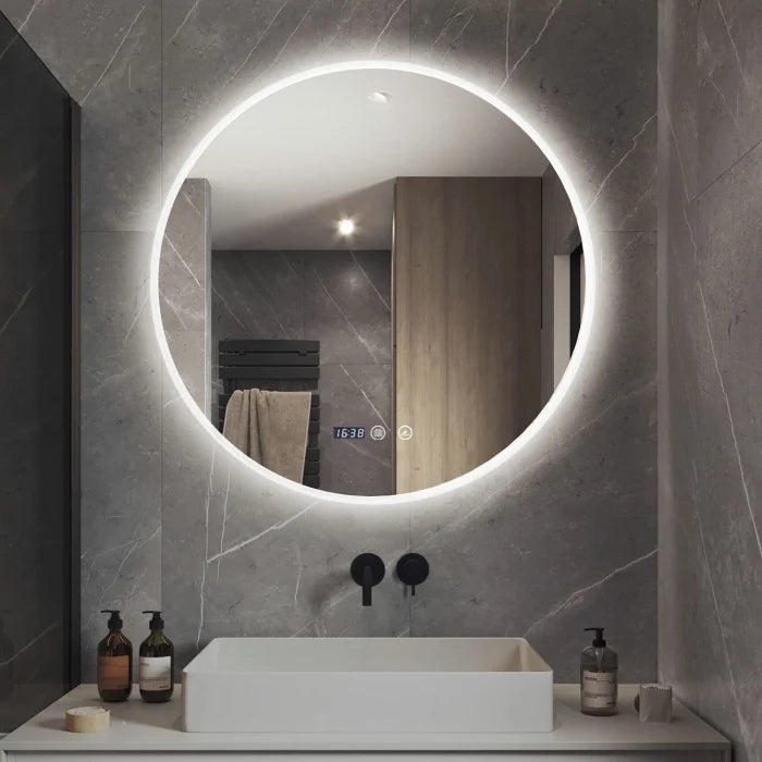 Oglinda LED Touch Dezaburire Alexis Cu 3 Tipuri De Lumina 80 Cm