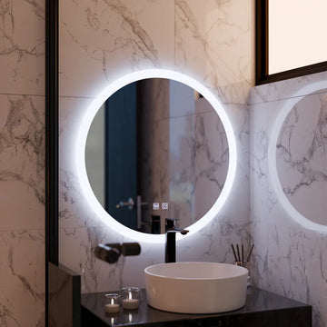 Oglinda LED Touch Kenda Sistem Dezaburire Ceas 60x60