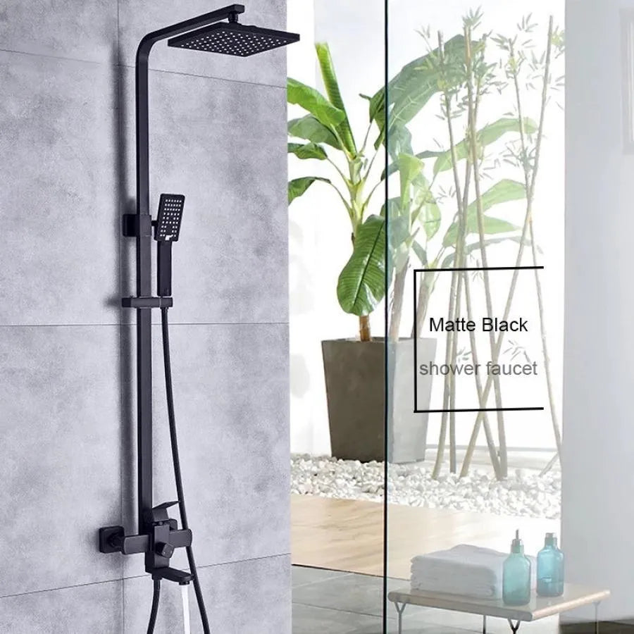 Coloana Dus Korman Technik, Inox HS007, Negru