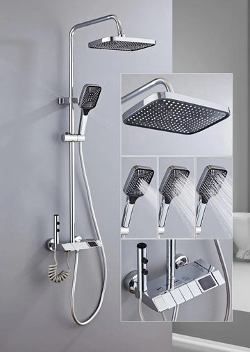 Coloana Dus Afisaj Lcd Temperatura Apa Crom 1803A