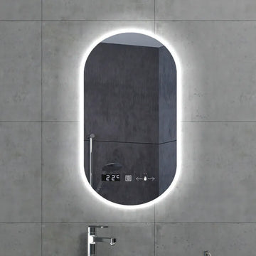 Oglinda LED Touch Nata Sistem Dezaburire Ceas Temperatura 50x80 cm