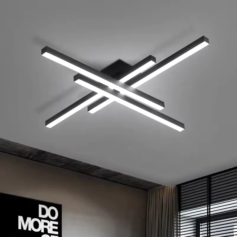 Lustra LED Evone 66 W, Cu Telecomanda, Dimabila, Negru