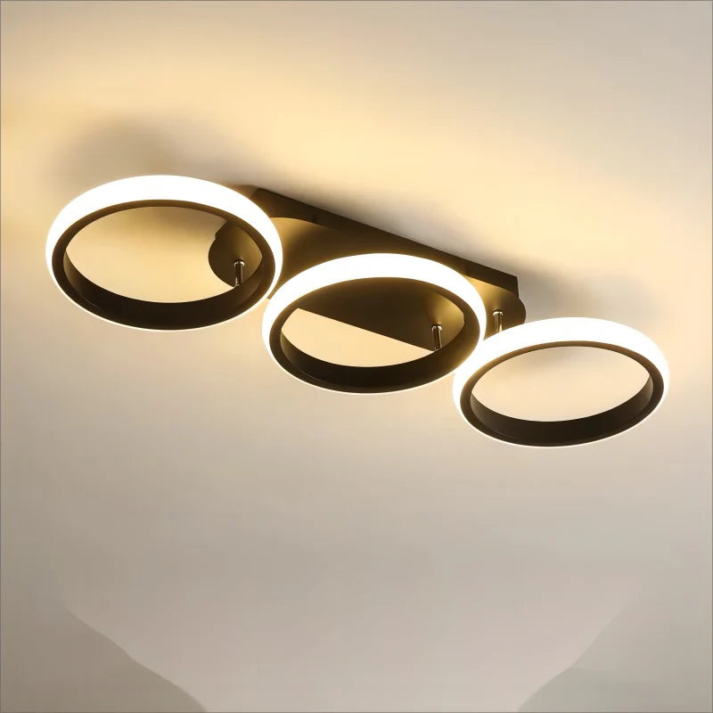 Lustra LED Romina 54 W, Negru