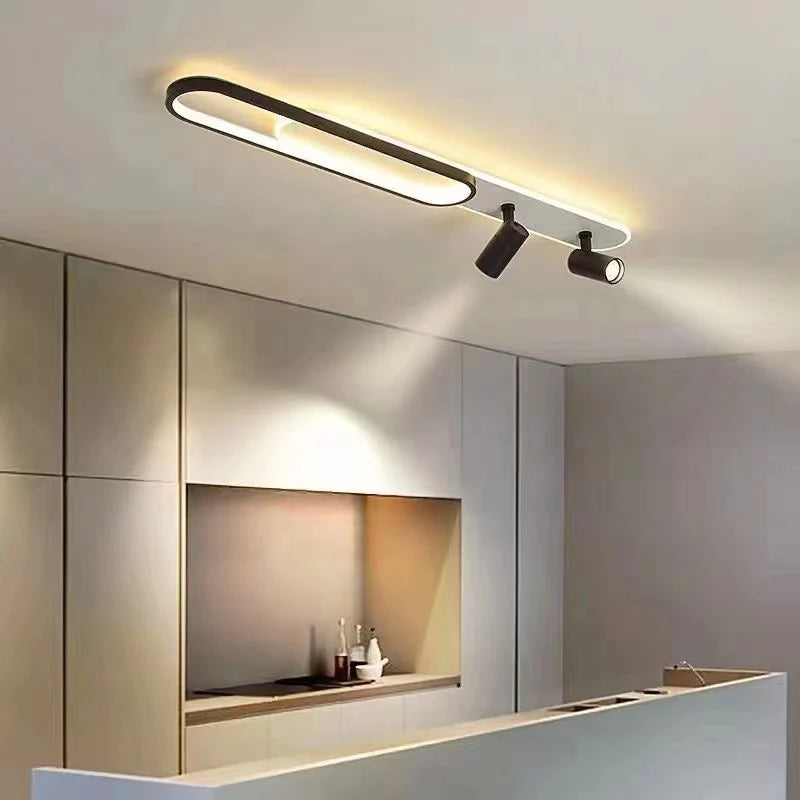 Lustra LED Carla 85 W, Negru