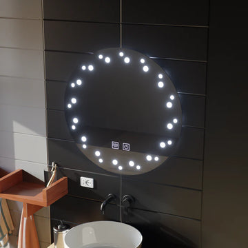 Oglinda LED Sory 70 Cm, Touch, Sistem Dezaburire, Lumina Rece