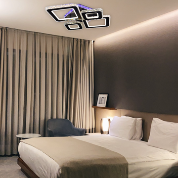 Lustra LED Calista 132 W Cu Telecomanda Si RGB, Dimabila