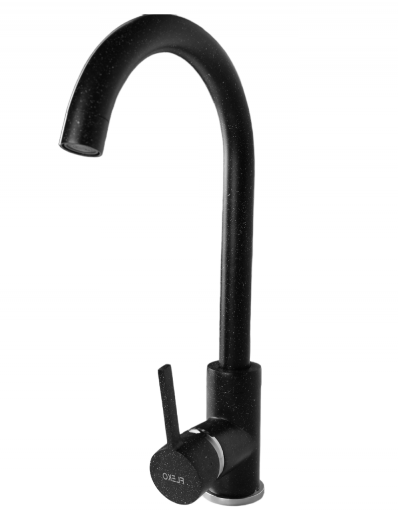 Baterie Bucatarie Stil Lebada Fleko, Negru