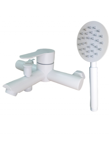 Baterie Baie Din Otel Inoxidabil Mixxus, Alb