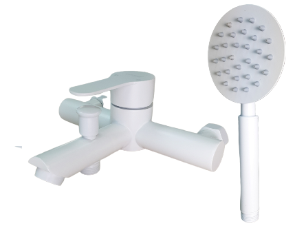 Baterie Baie Din Otel Inoxidabil Mixxus, Alb